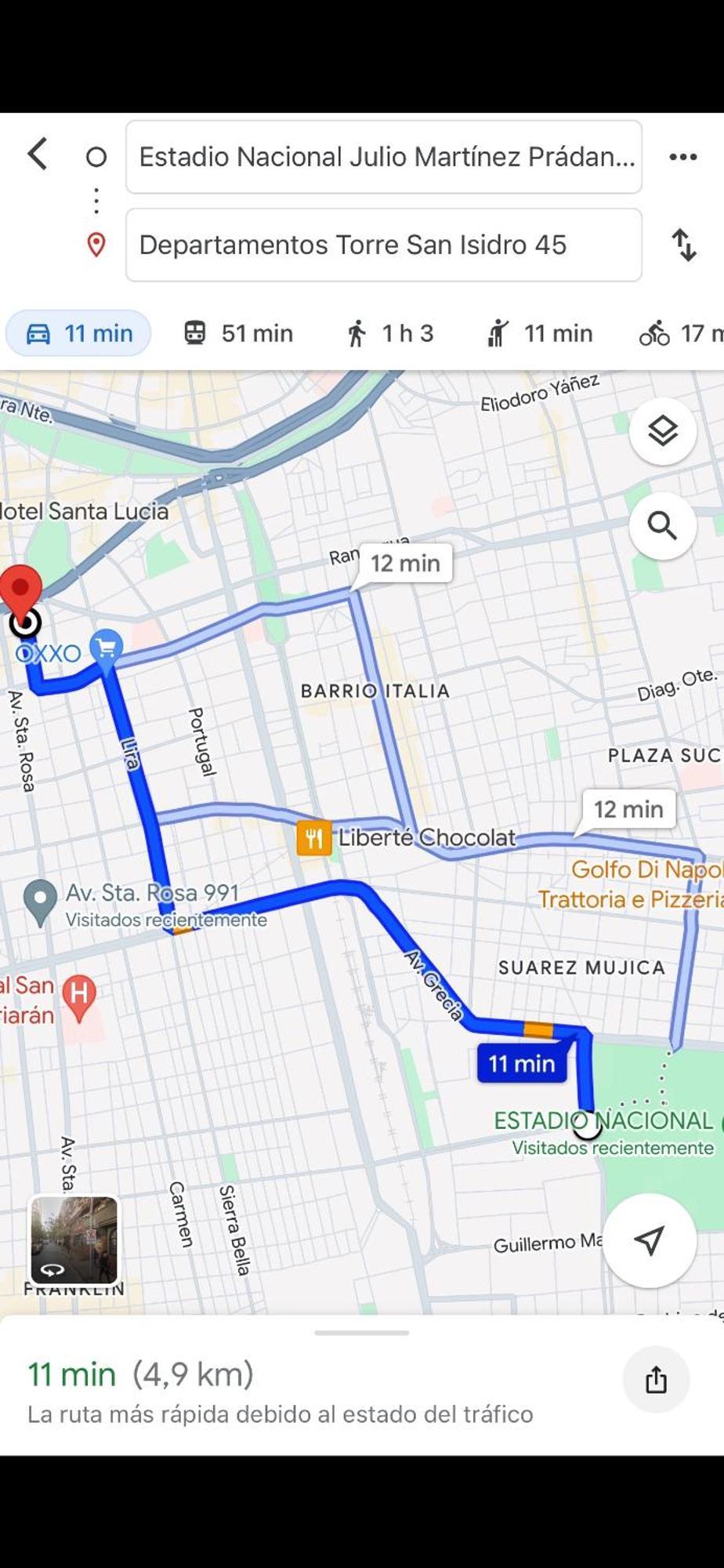 1centro Historico, Salida Metro Santa Lucia * Santiago